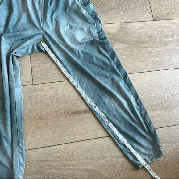 Athleta Nolita Slim Tapered Printed Crop Pant Size 4 Green - Picture 8 of 12